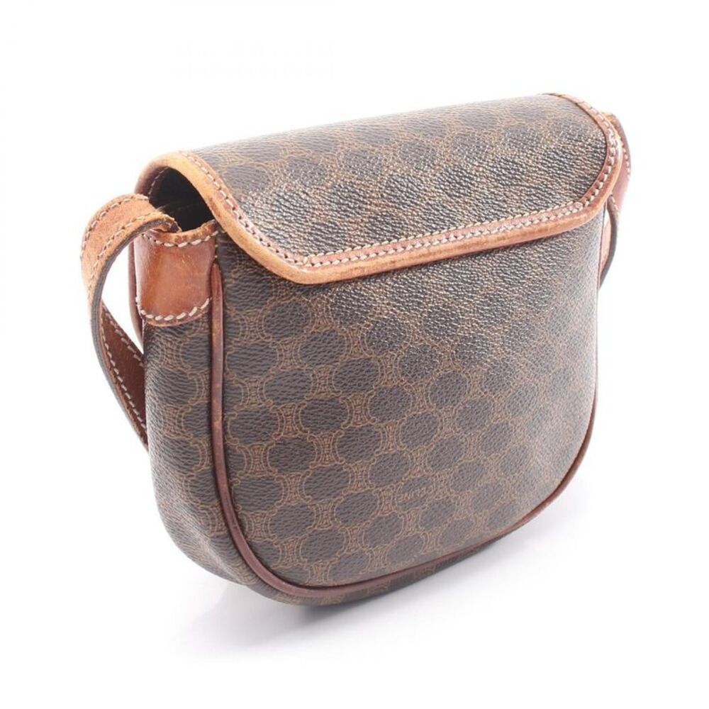 CELINE Macadam Coated Canvas Shoulder Bag - Picture 2 of 9